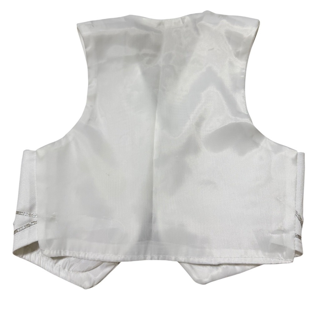 Mariachi Charro Suit Kids White Silver Embroidered 4-Piece Set Size 4T Boys - Picture 9 of 16